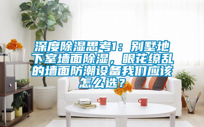 深度除濕思考1：別墅地下室墻面除濕，眼花繚亂的墻面防潮設(shè)備我們應(yīng)該怎么選？