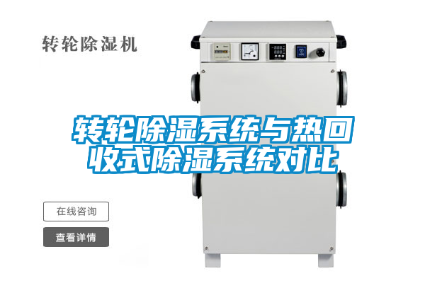 轉輪除濕系統(tǒng)與熱回收式除濕系統(tǒng)對比