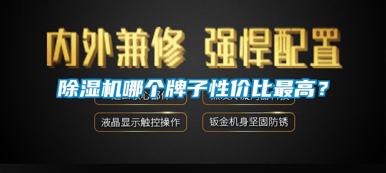 除濕機哪個牌子性價比最高？