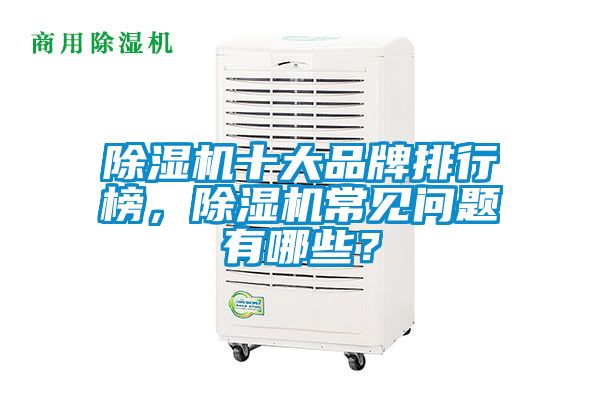 除濕機(jī)十大品牌排行榜，除濕機(jī)常見問題有哪些？