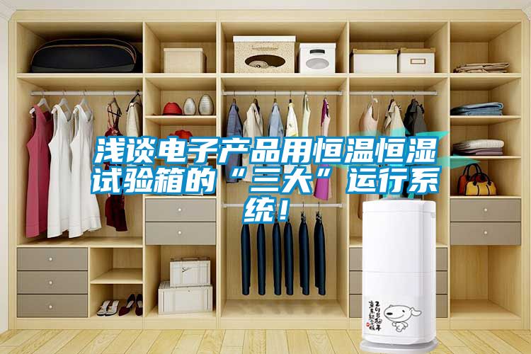淺談電子產(chǎn)品用恒溫恒濕試驗(yàn)箱的“三大”運(yùn)行系統(tǒng)！