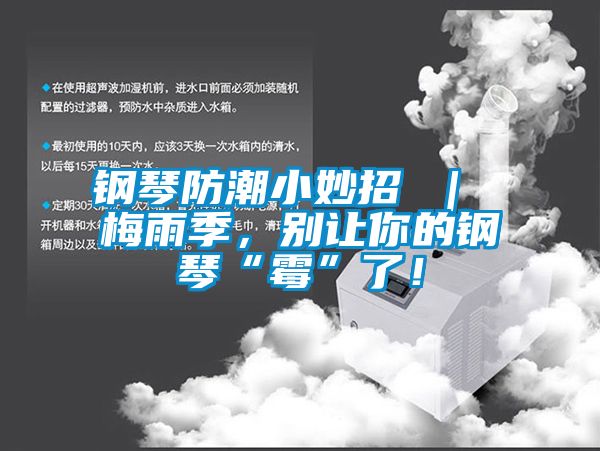 鋼琴防潮小妙招 ｜ 梅雨季，別讓你的鋼琴“霉”了！