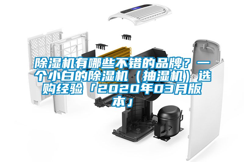 除濕機(jī)有哪些不錯(cuò)的品牌？一個(gè)小白的除濕機(jī)（抽濕機(jī)）選購經(jīng)驗(yàn)「2020年03月版本」