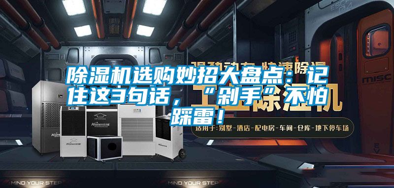 除濕機(jī)選購(gòu)妙招大盤點(diǎn)：記住這3句話，“剁手”不怕踩雷！